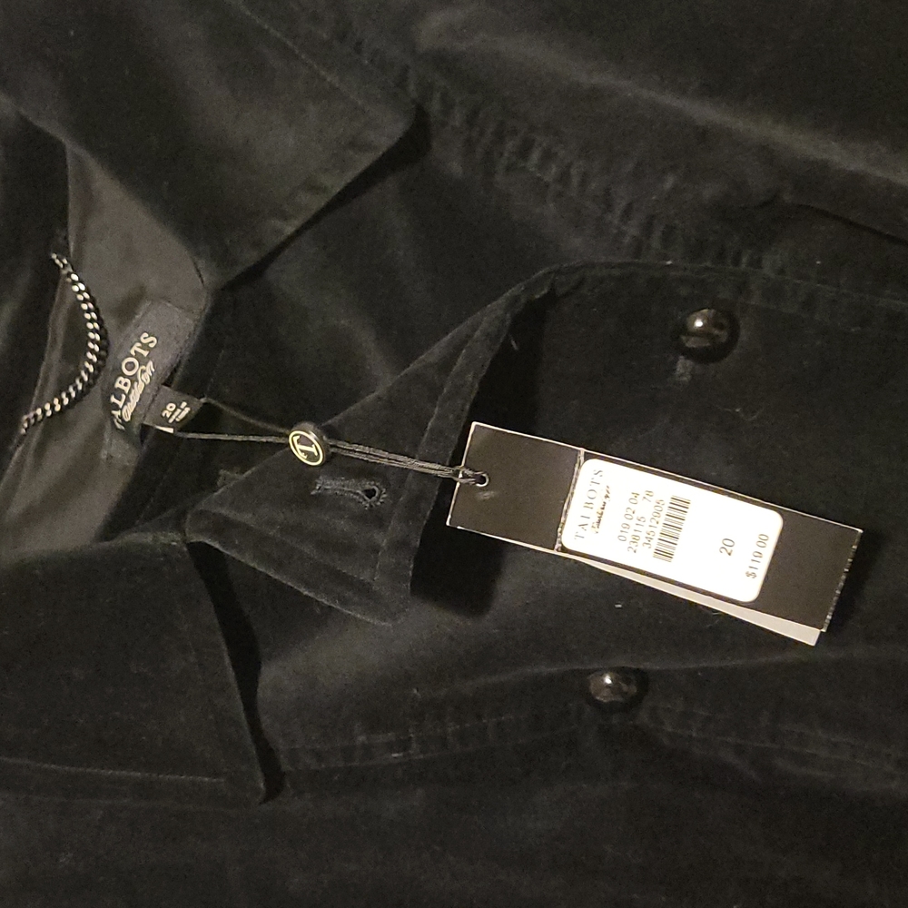 Talbots black Velvet Blazer Women’s Plus 20